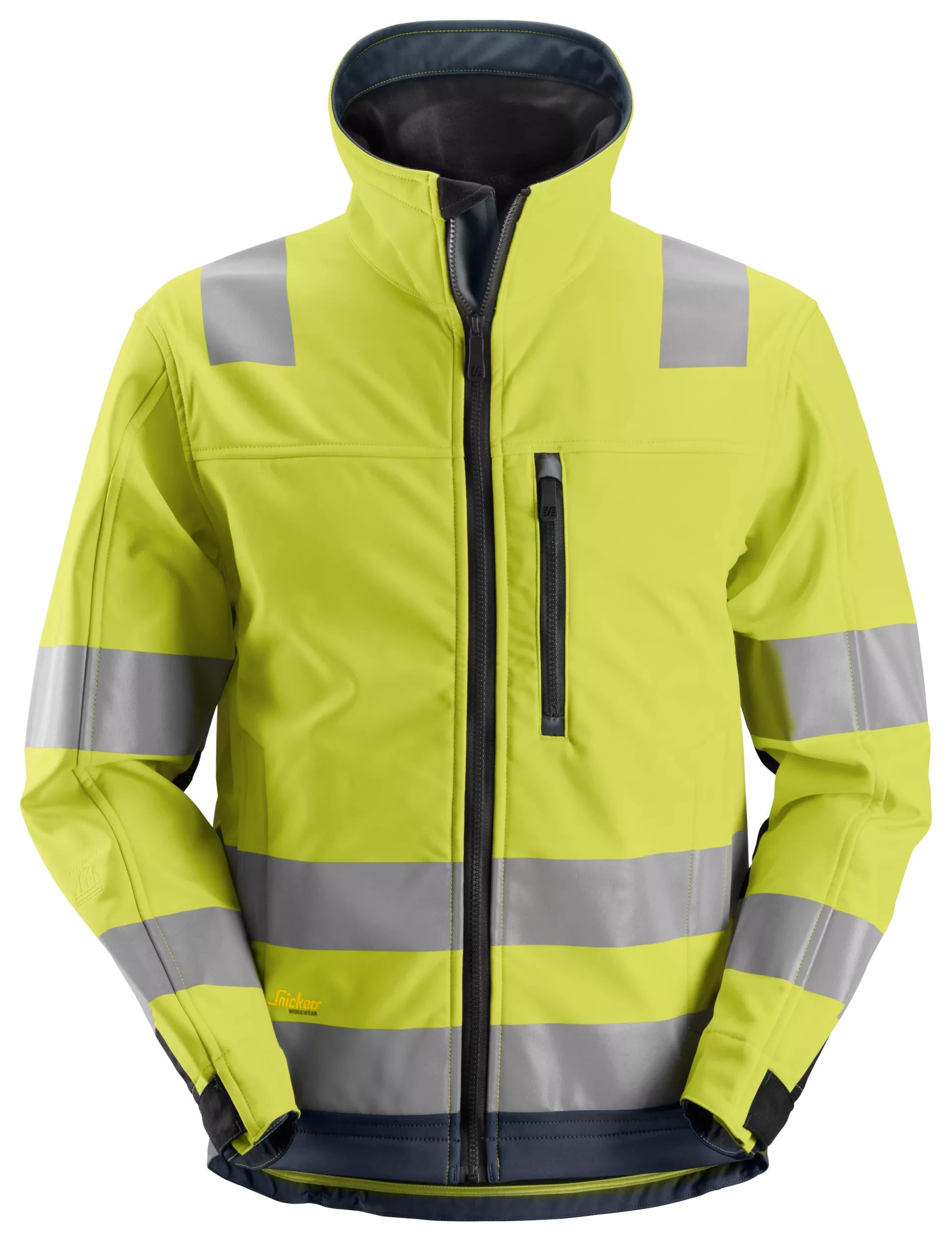 Snickers 1230 AllroundWork, High-Vis Softshell Jacket Class 3