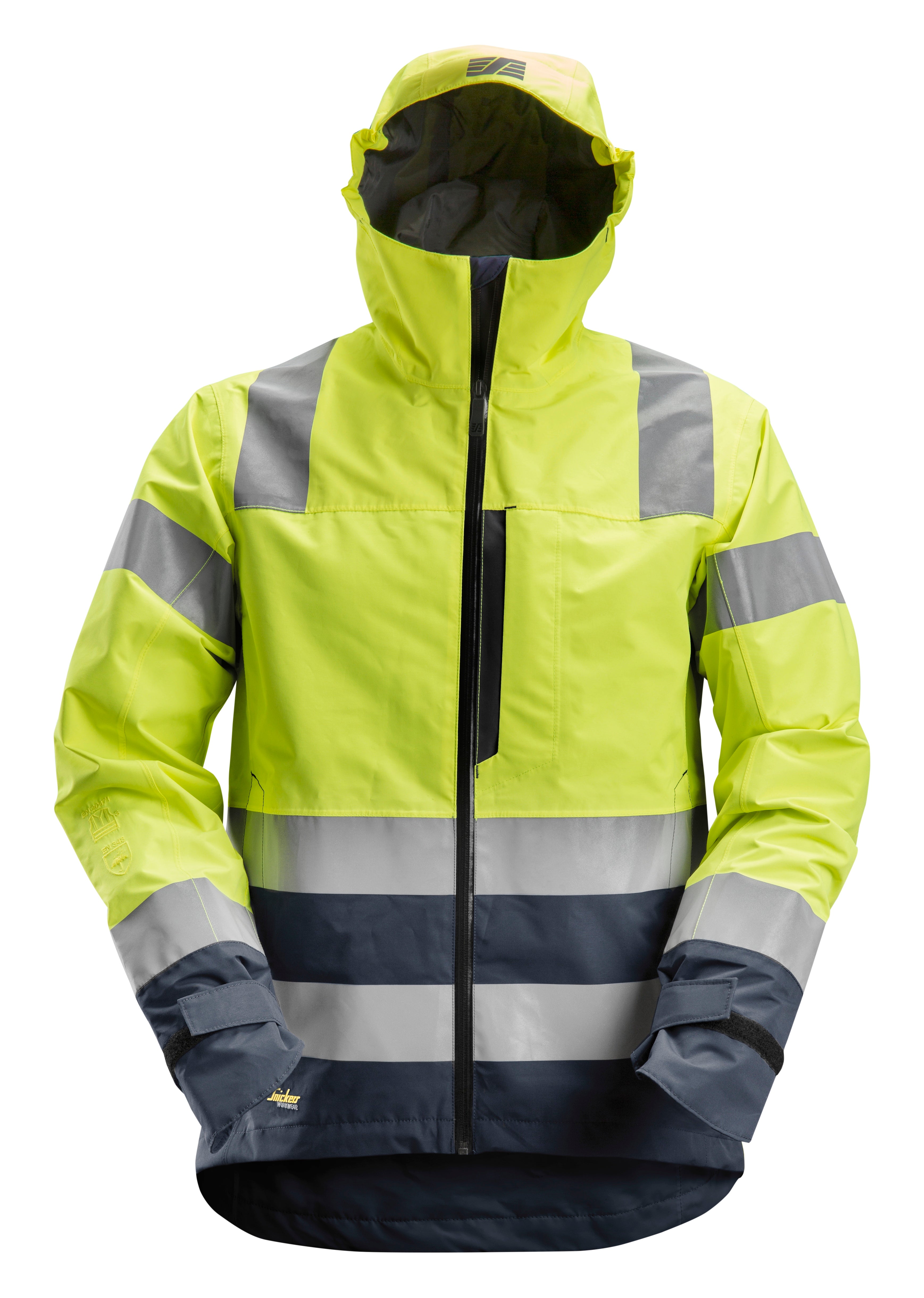 Snickers 1330 AllroundWork, High-Vis Waterproof Shell Jacket Class 3