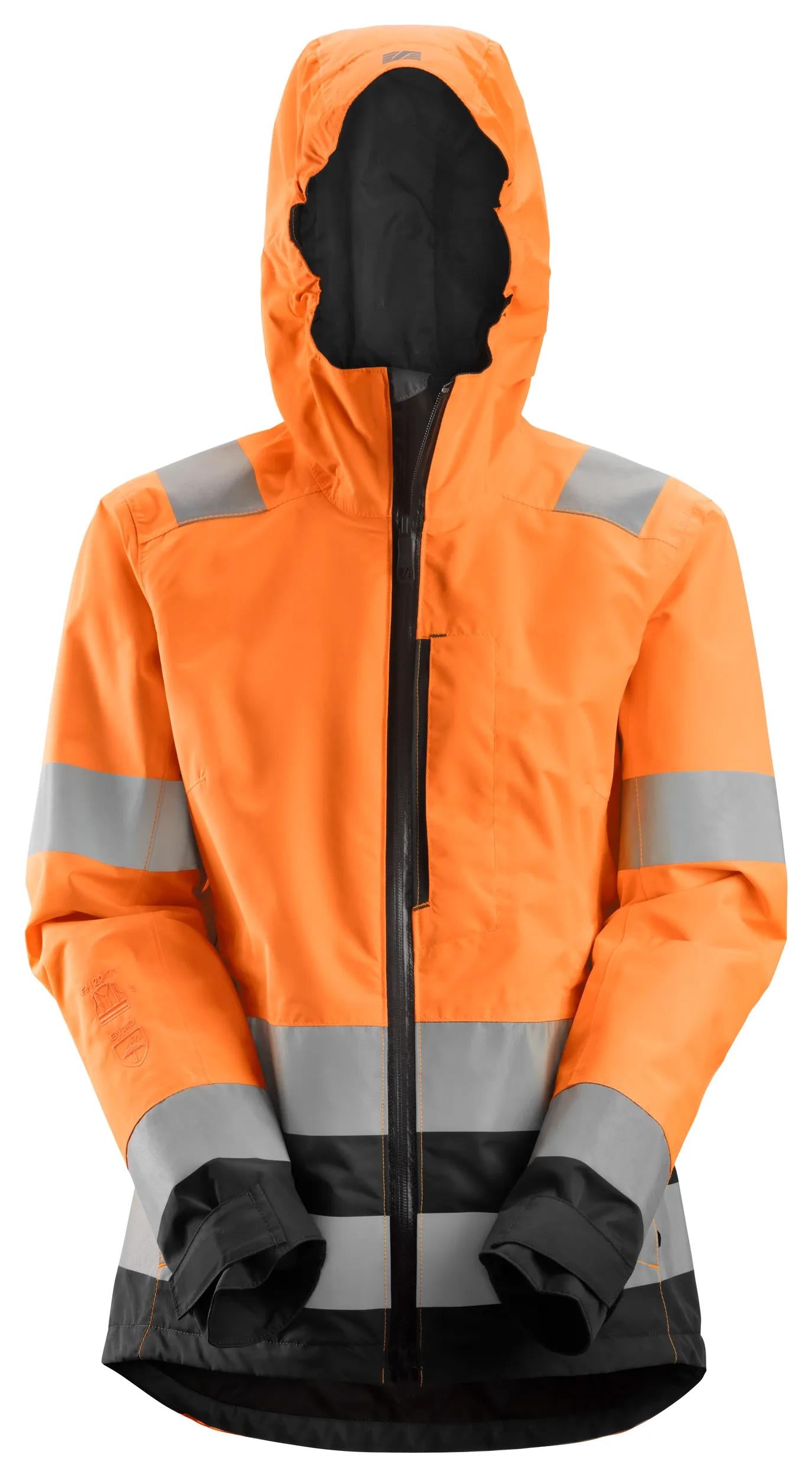 Snickers 1347 AllroundWork, Women's High-Vis Waterproof Shell Jacket Class 2/3