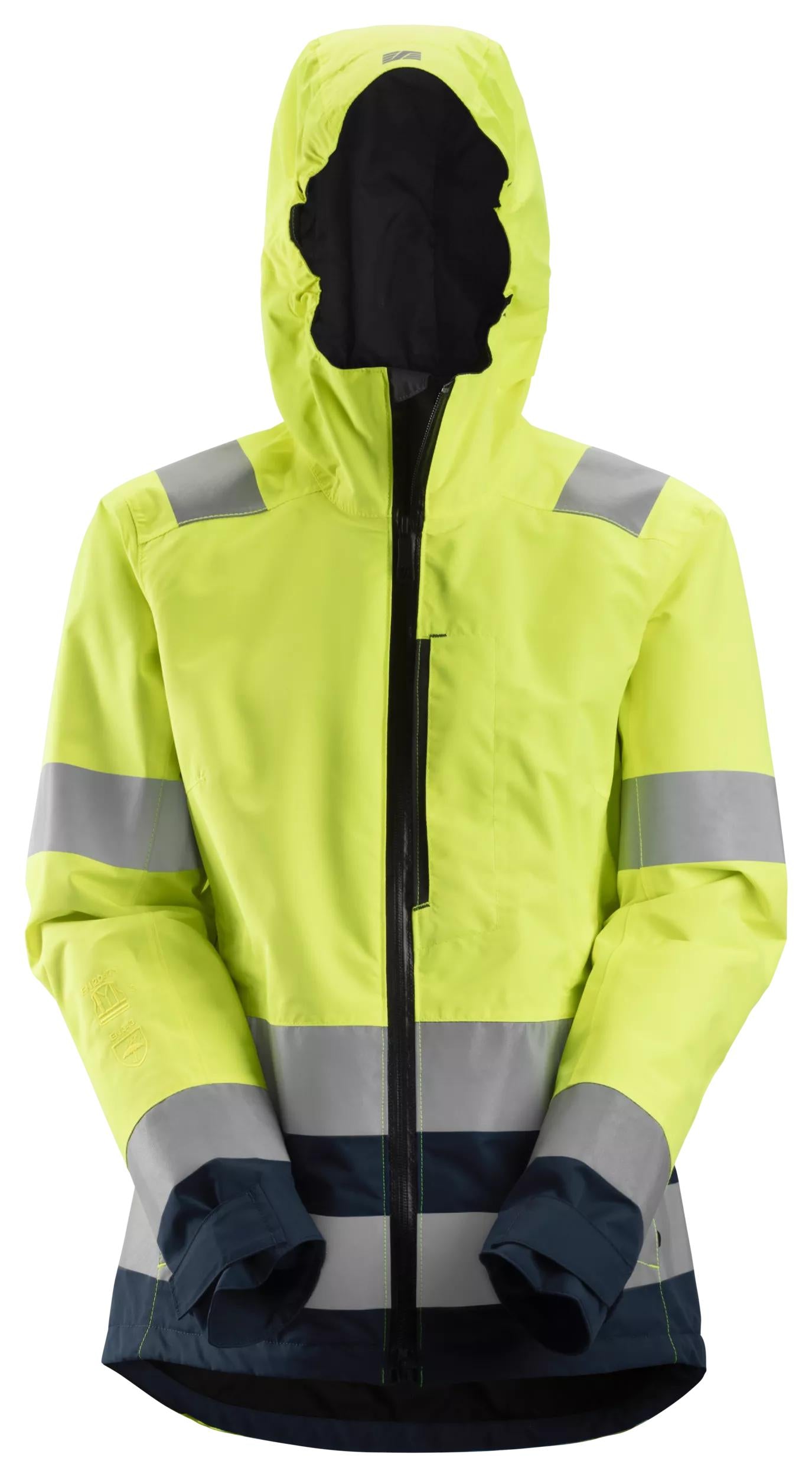 Snickers 1347 AllroundWork, Women's High-Vis Waterproof Shell Jacket Class 2/3