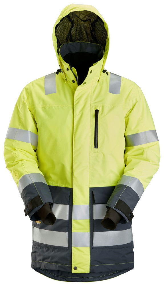 Snickers 1830 AllroundWork, High-Vis Waterproof Parka Class 3