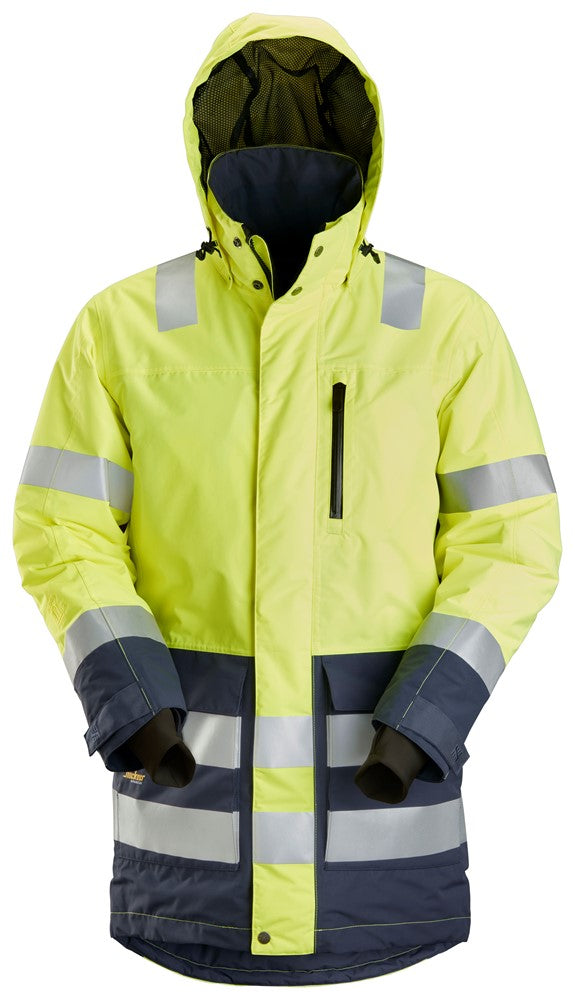 Snickers 1830 AllroundWork, High-Vis Waterproof Parka Class 3