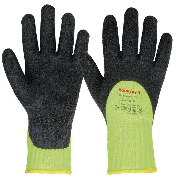 Honeywell Up And Down Hi Viz Gloves. (Per 10)