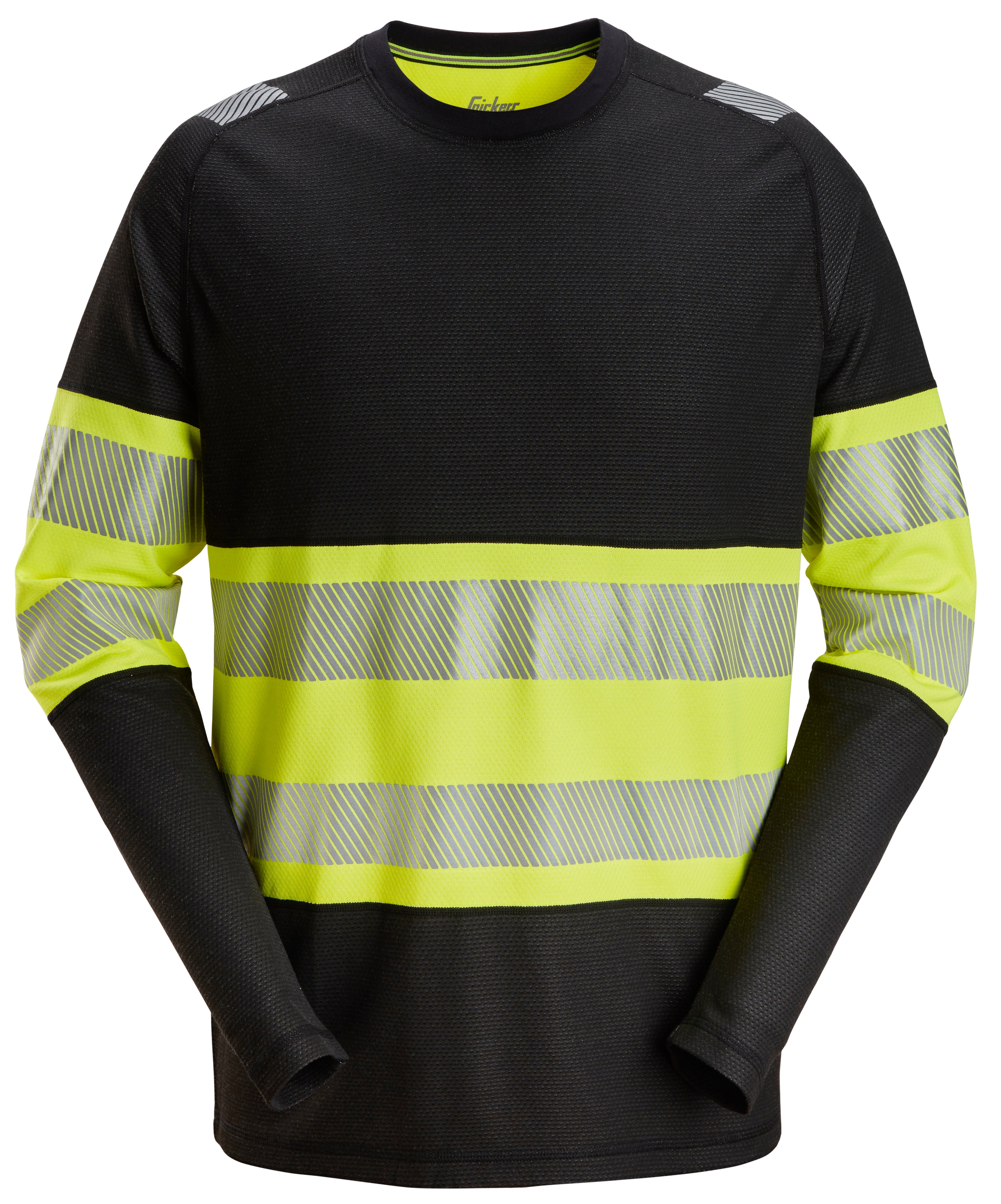Snickers 2430 High-Vis Class 1 Long-Sleeve T-Shirt