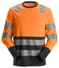 Snickers 2433 High-Vis Long Sleeve T-Shirt Class 2