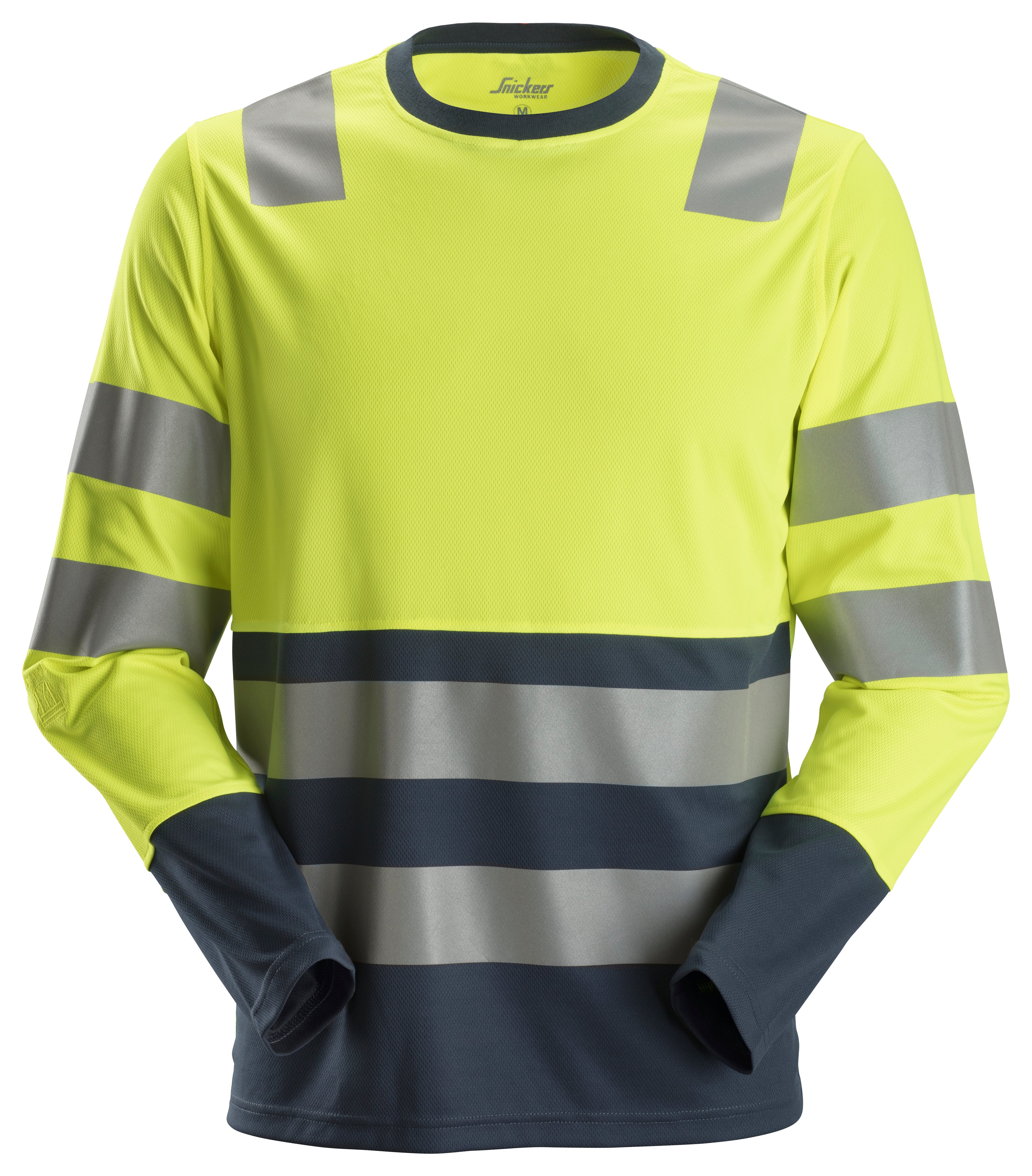 Snickers 2433 High-Vis Long Sleeve T-Shirt Class 2