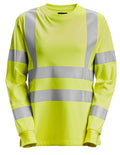 Snickers 2476 Women’s Long Sleeve T-Shirt, High-Vis Class 3/2