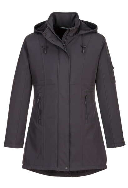 Portwest Carla Women's Hooded Softshell Jacket (3L)- Style TK42