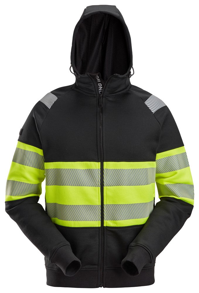 Snickers 2838 High-Vis Class 1 Full Zip Hoodie