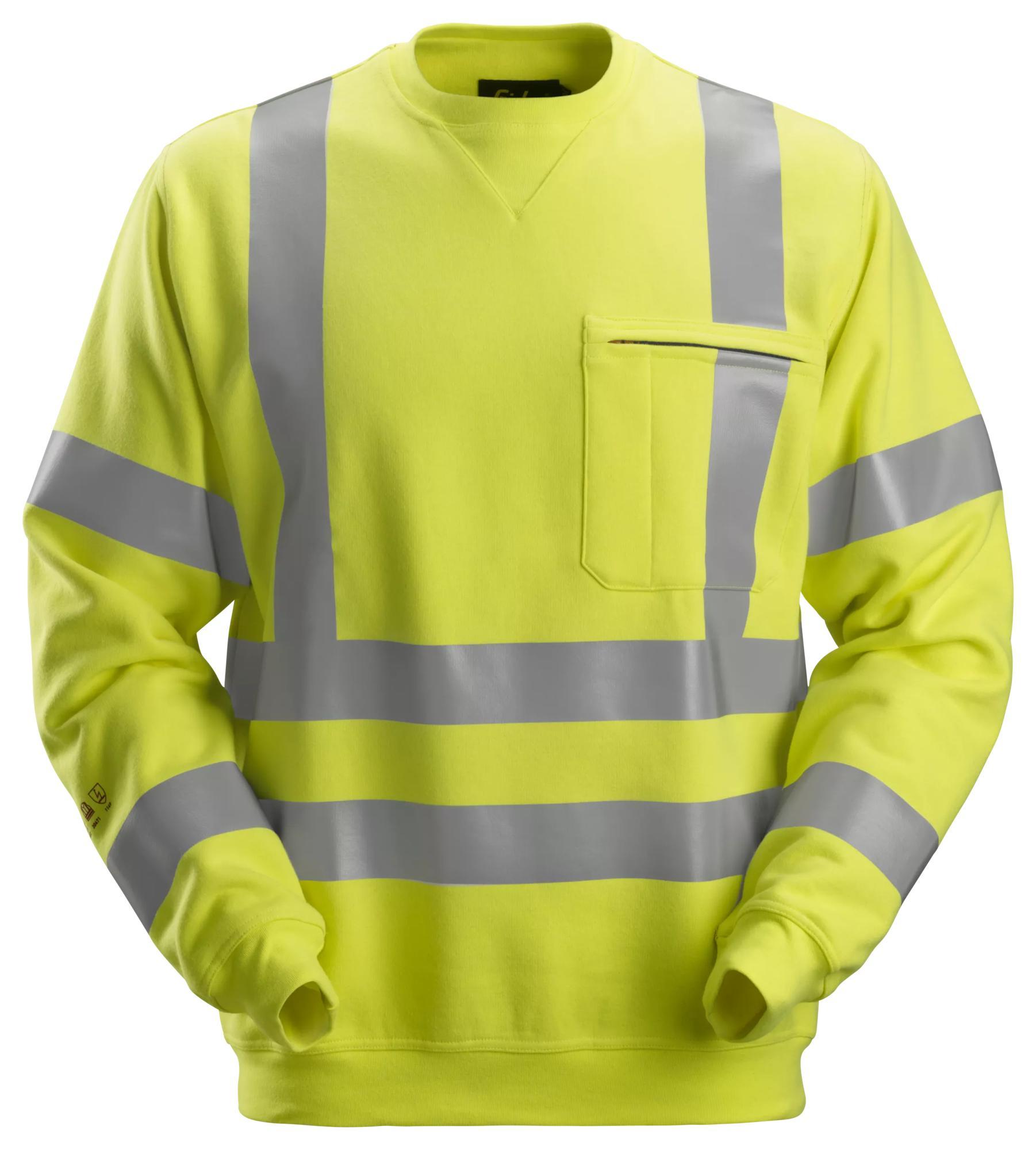 Snickers 2863 ProtecWork, Sweatshirt, High-Vis Class 3