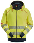 Snickers 2866 ProtecWork, Arc Full Zip Hoodie, High-Vis Class 3/2