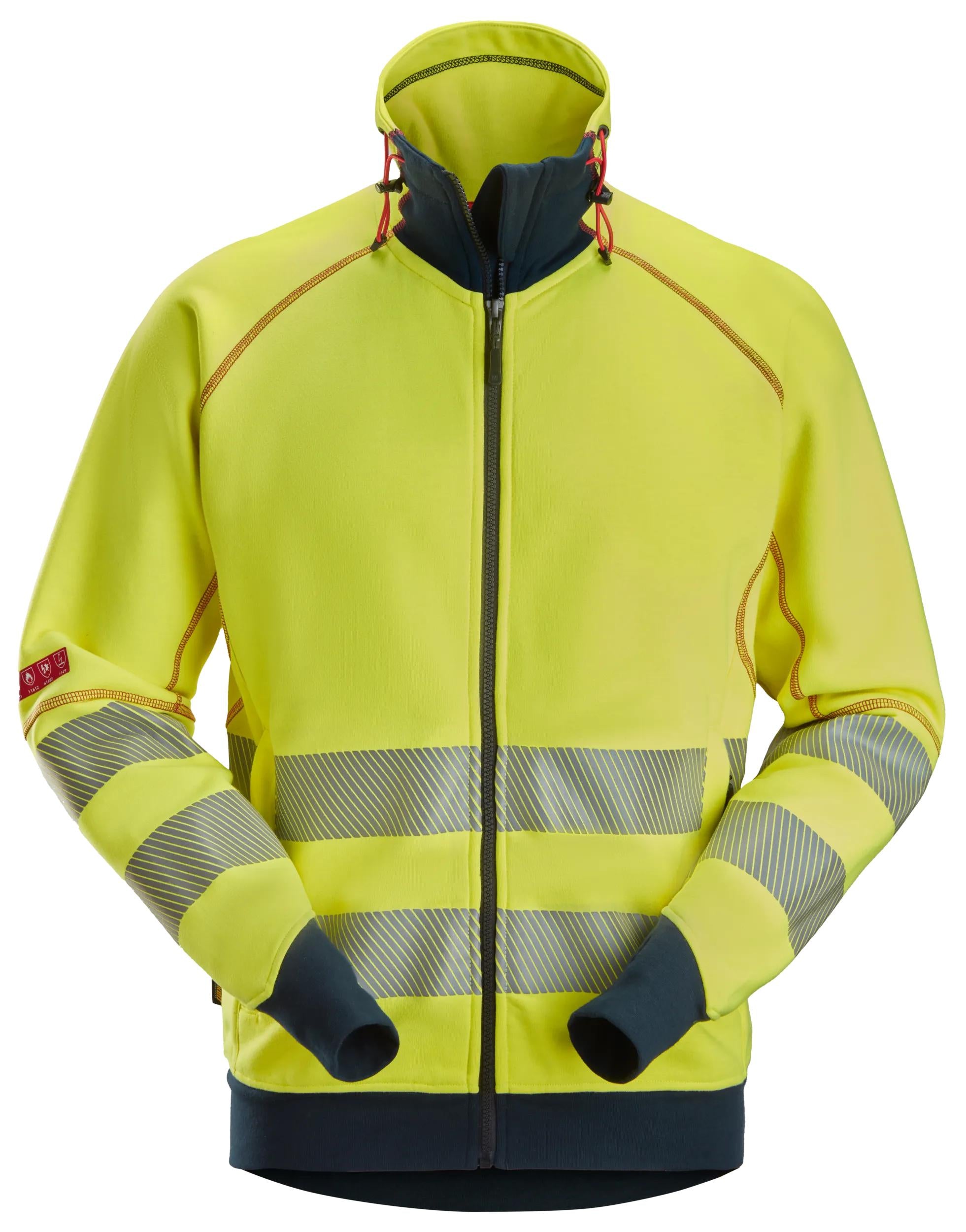 Snickers 2868 ProtecWork, Arc Full Zip Sweater, High-Vis Class 3/2