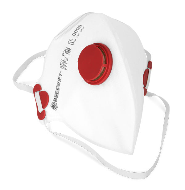 Beeswift Fold Flat P2 Valved Mask. (Per 20)