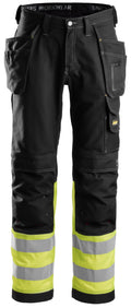 Snickers 3235 High-Vis Holster Pockets Cotton Trousers Class 1