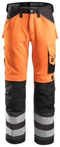 Snickers 3333 High-Vis Trousers Class 2