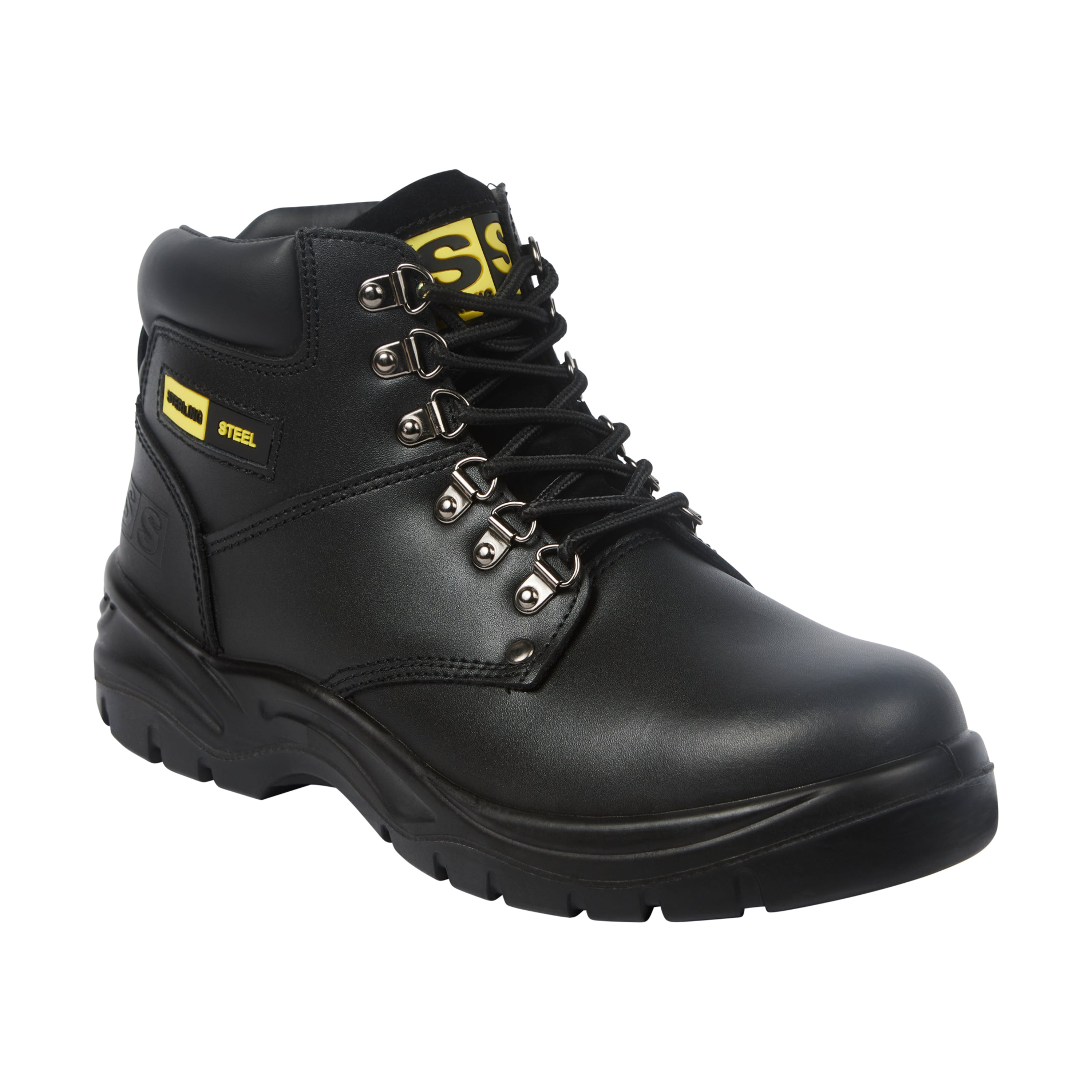 Sterling Steel SS806SM Black 6 Eye Hiker Boot