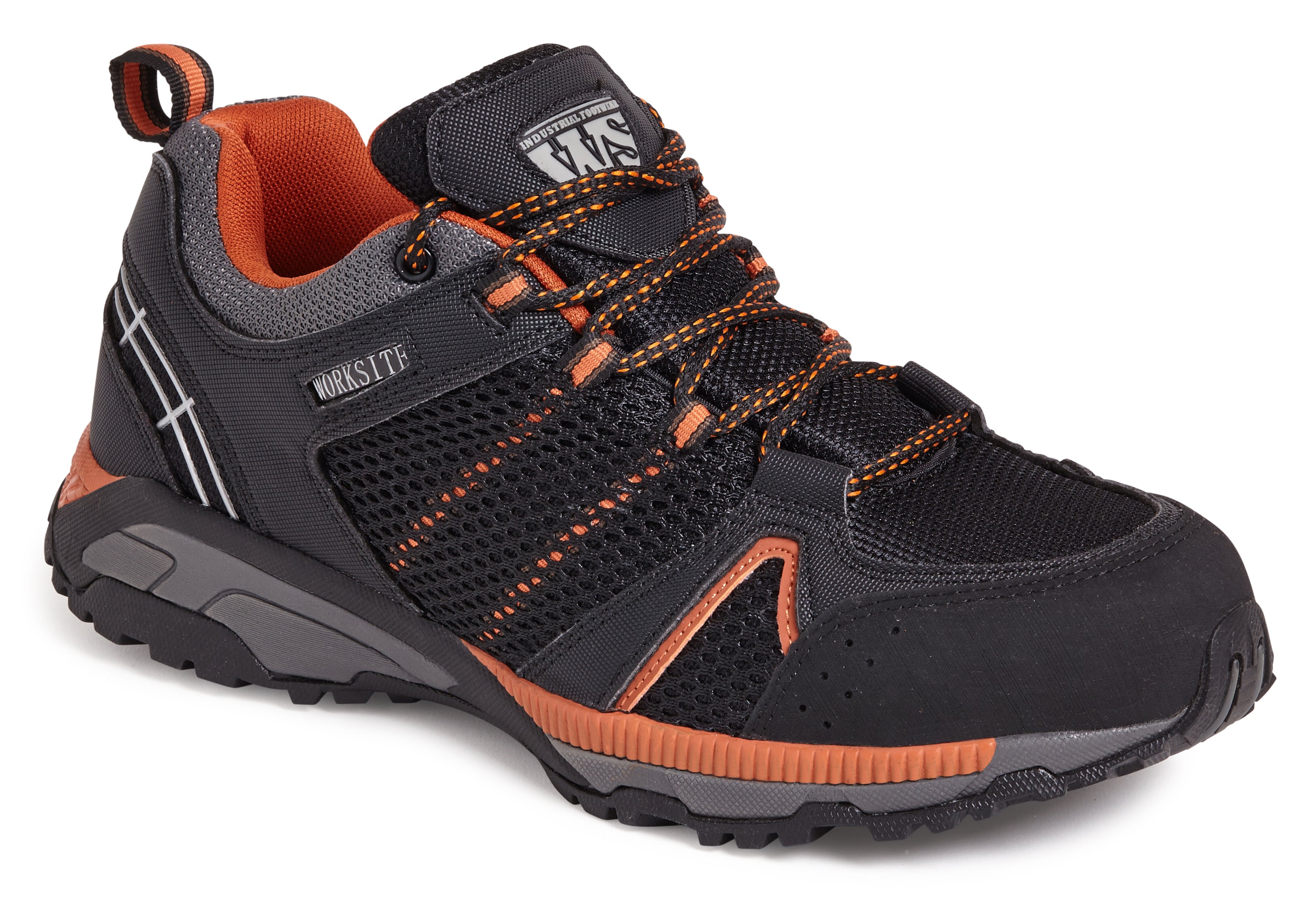 Work Site SS607SM Black/Orange Sports Safety Trainer
