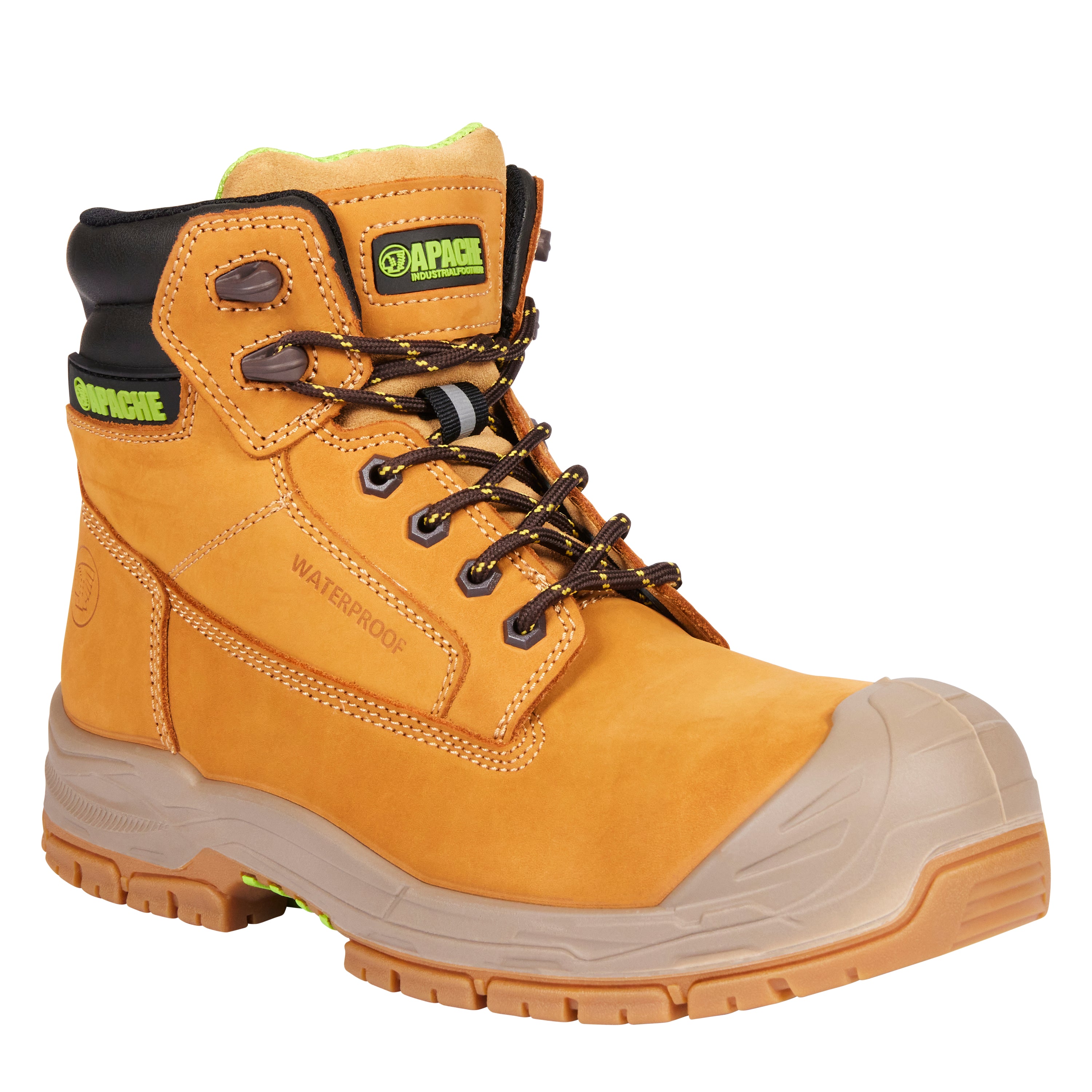 Apache Thompson Wheat Waterproof Safety Boot  - GTS Outsole