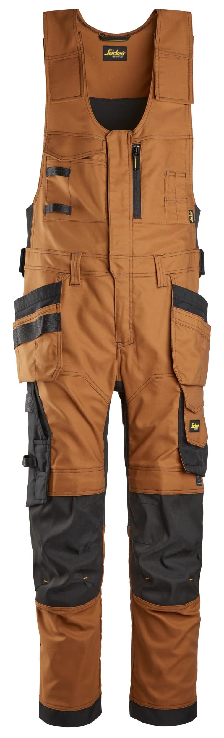 Snickers 6014 AllroundWork, Canvas Stretch One-piece Trousers Holster Pockets