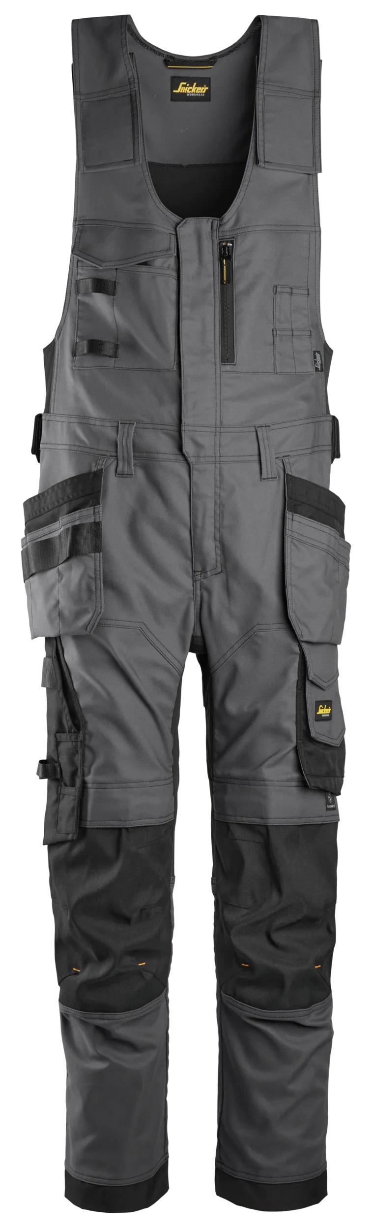 Snickers 6014 AllroundWork, Canvas Stretch One-piece Trousers Holster Pockets