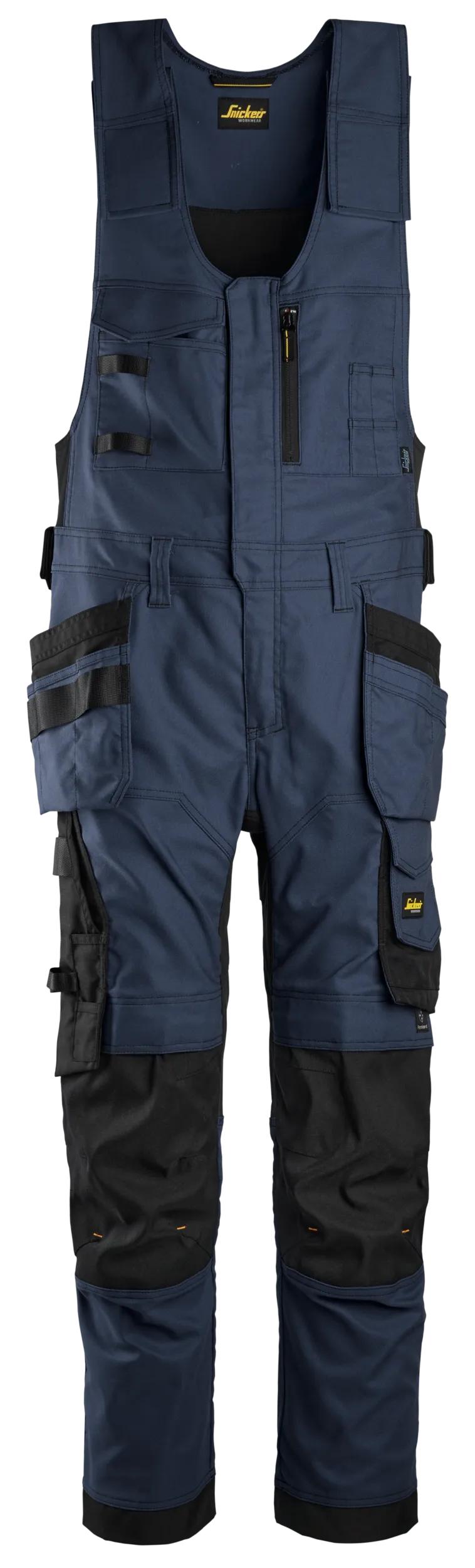Snickers 6014 AllroundWork, Canvas Stretch One-piece Trousers Holster Pockets