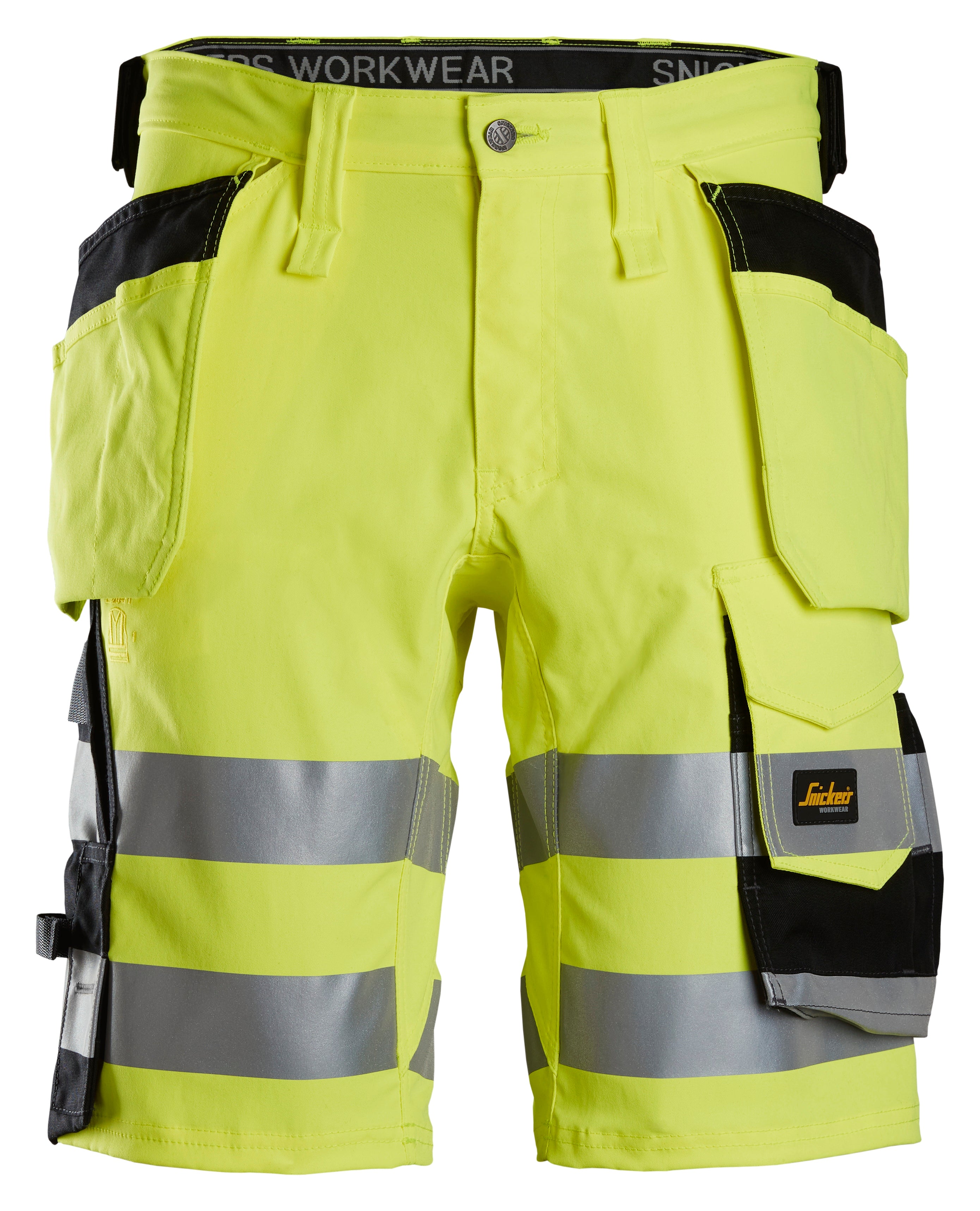 Snickers 6135 High-Vis Class 1 Stretch Shorts Holster Pockets