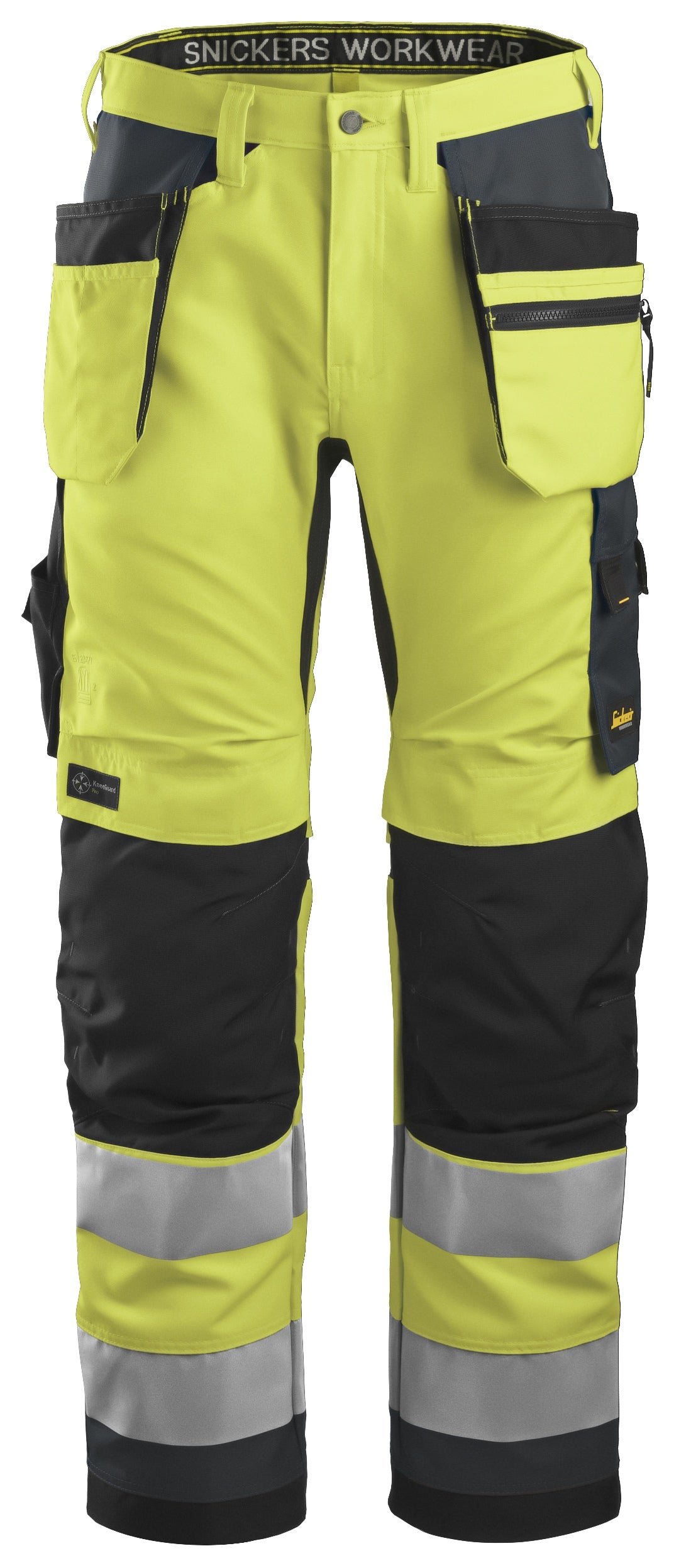 Snickers 6230 AllroundWork, High-Vis Work Trousers+ Holster Pockets Class 2