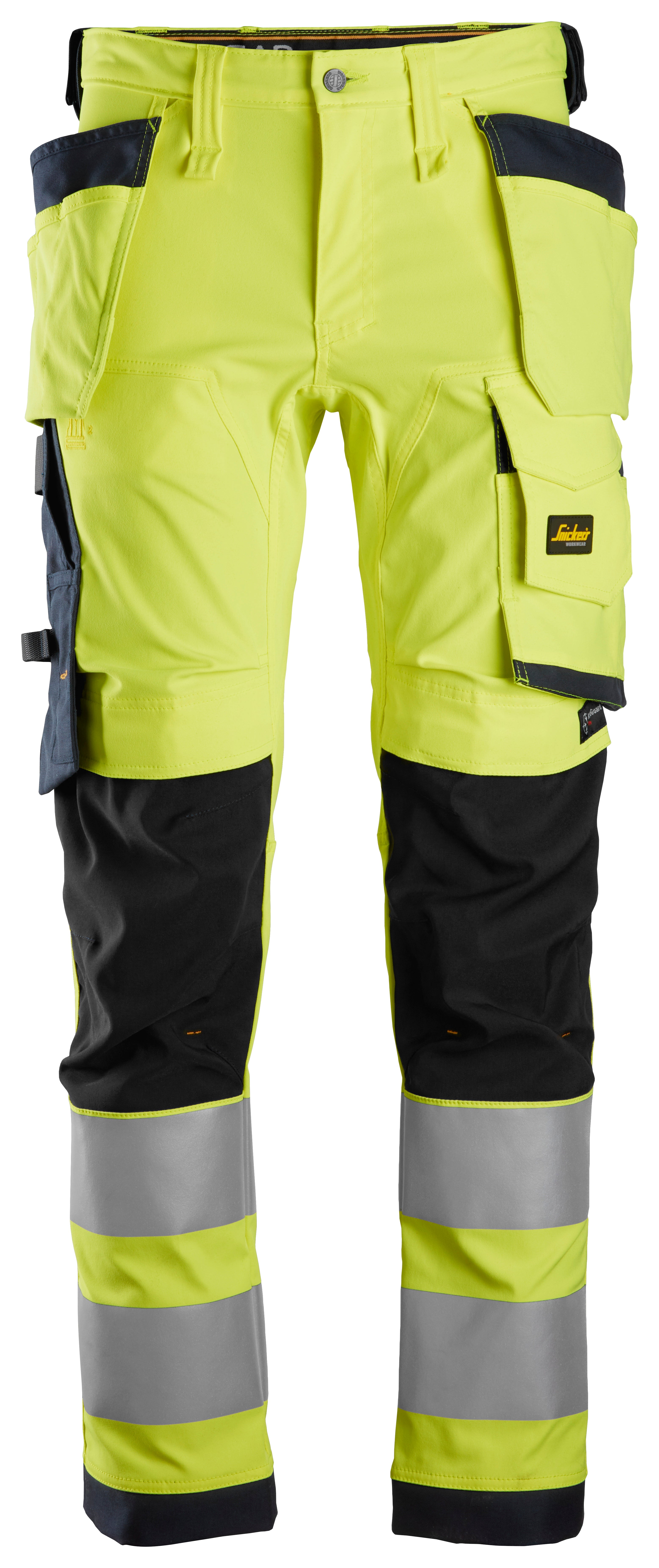 Snickers BLA High-Vis Class 2, Stretch Trousers Holster Pockets