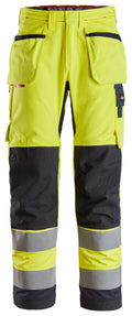 Snickers 6260 ProtecWork, Work Trousers Holster Pockets, High-Vis Class 2
