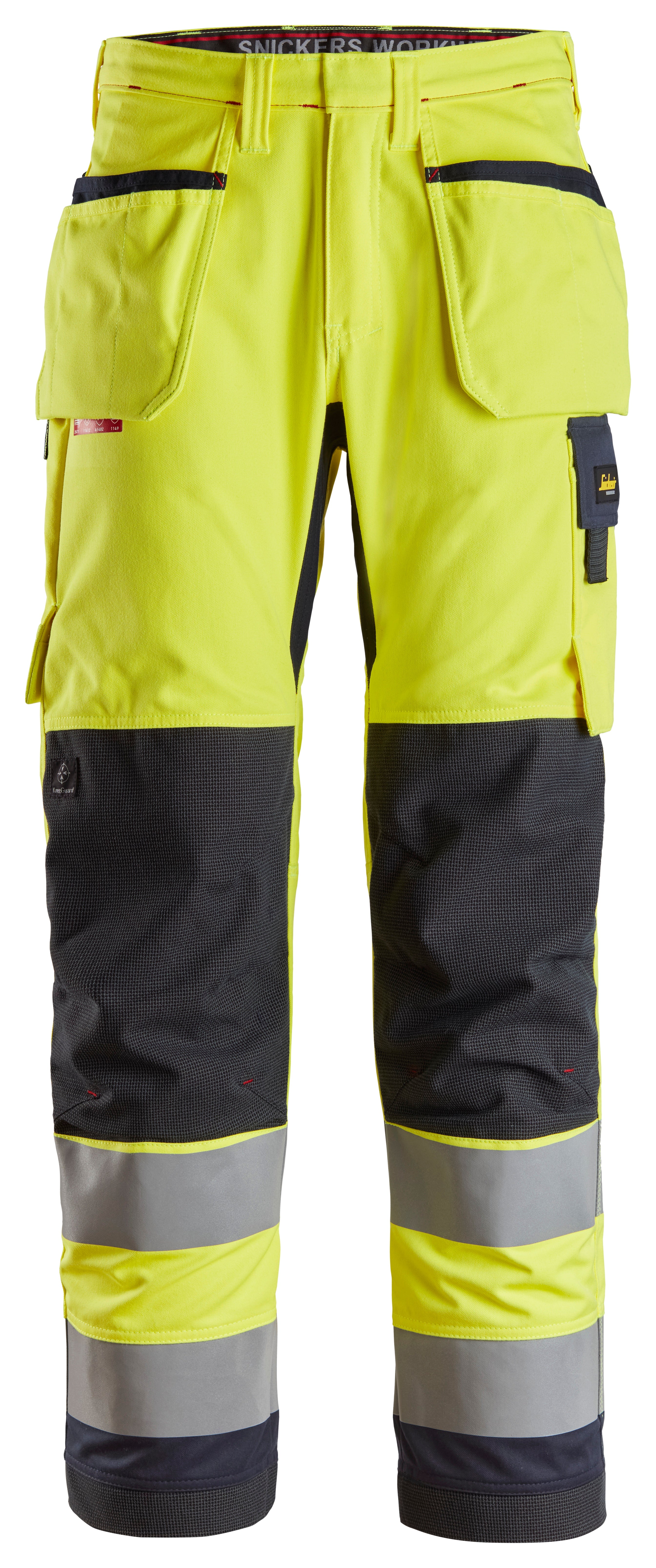 Snickers 6260 ProtecWork, Work Trousers Holster Pockets, High-Vis Class 2