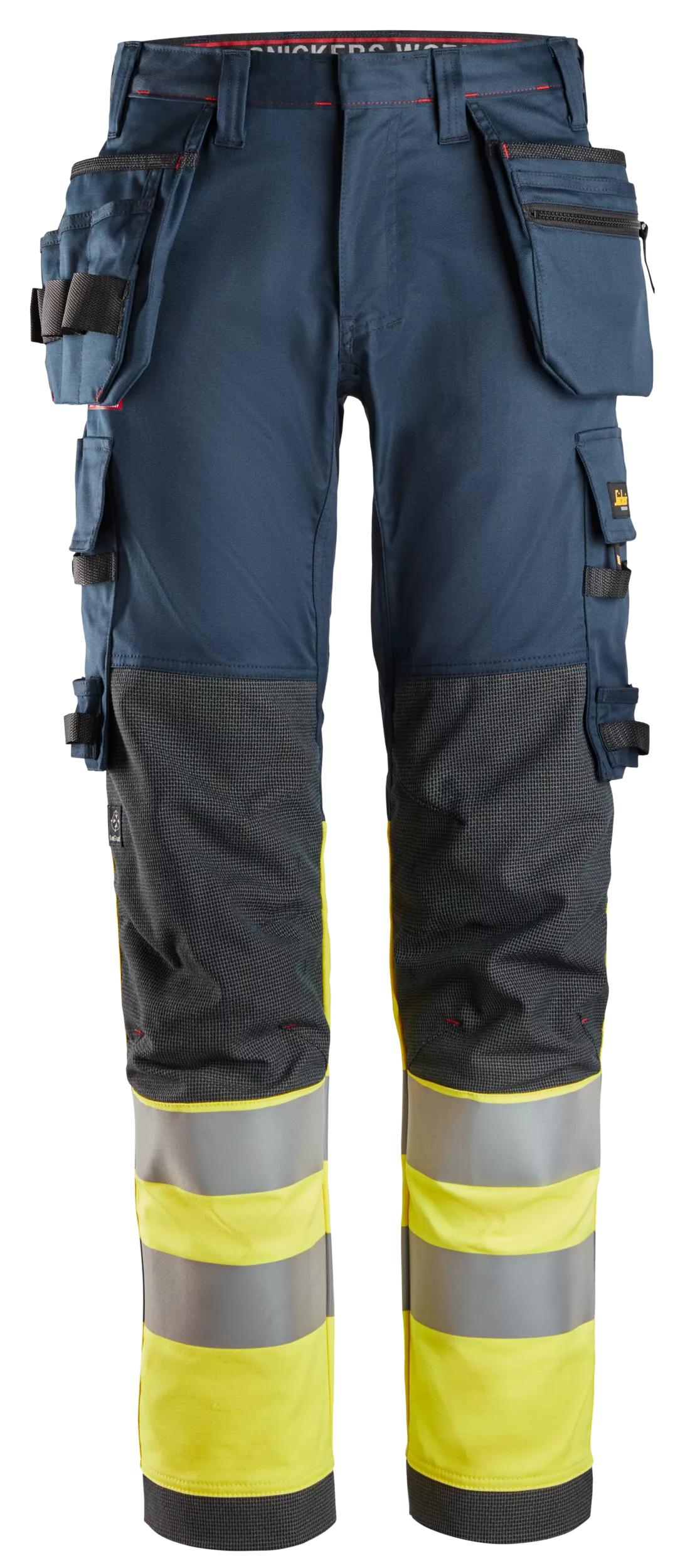 Snickers 6274 ProtecWork, Stretch Work Trousers Holster Pockets, High-Vis Class 1