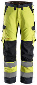 Snickers 6361 ProtecWork, Work Trousers Equal Leg Pockets, High-Vis Class 2