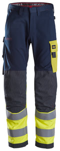 Snickers 6376 ProtecWork, Work Trousers, High-Vis Class 1