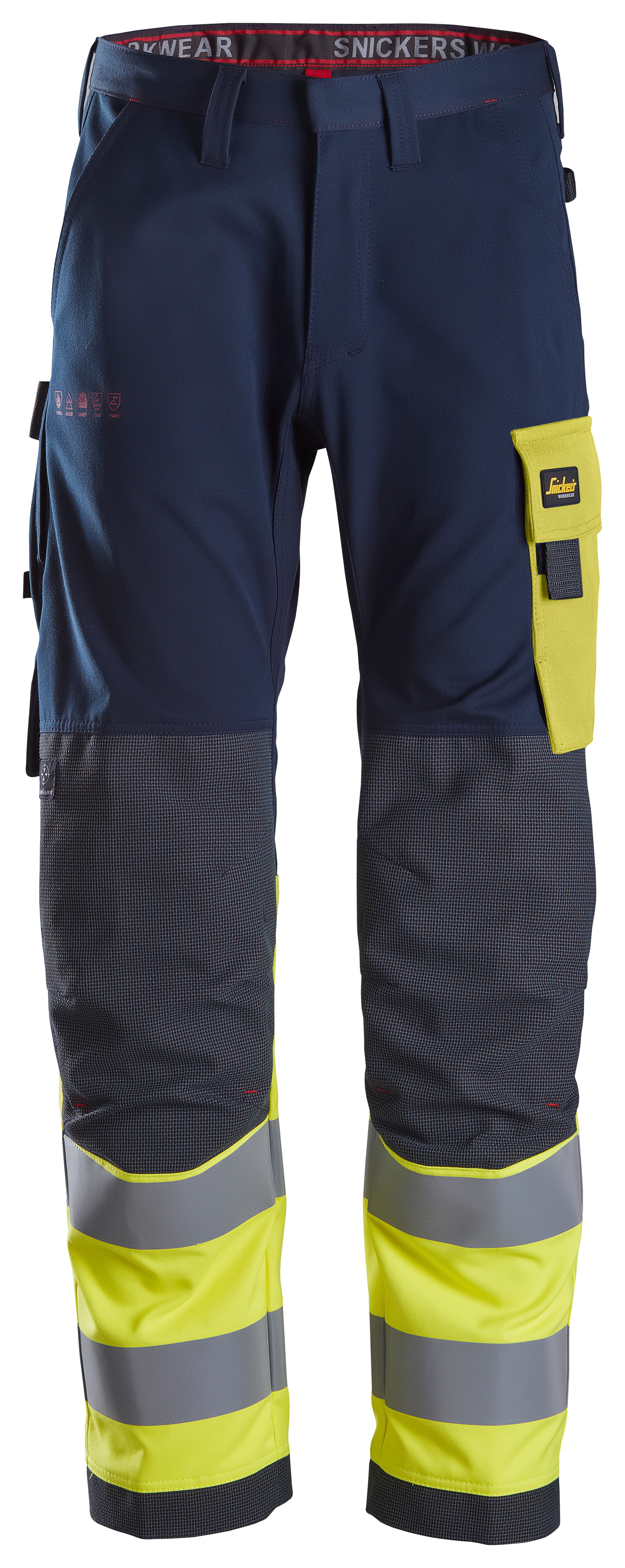 Snickers 6376 ProtecWork, Work Trousers, High-Vis Class 1