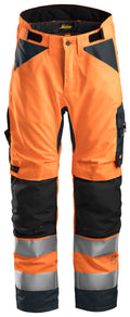 Snickers 6639 AllroundWork, High-Vis 37.5® Insulated Trousers+ Class 2