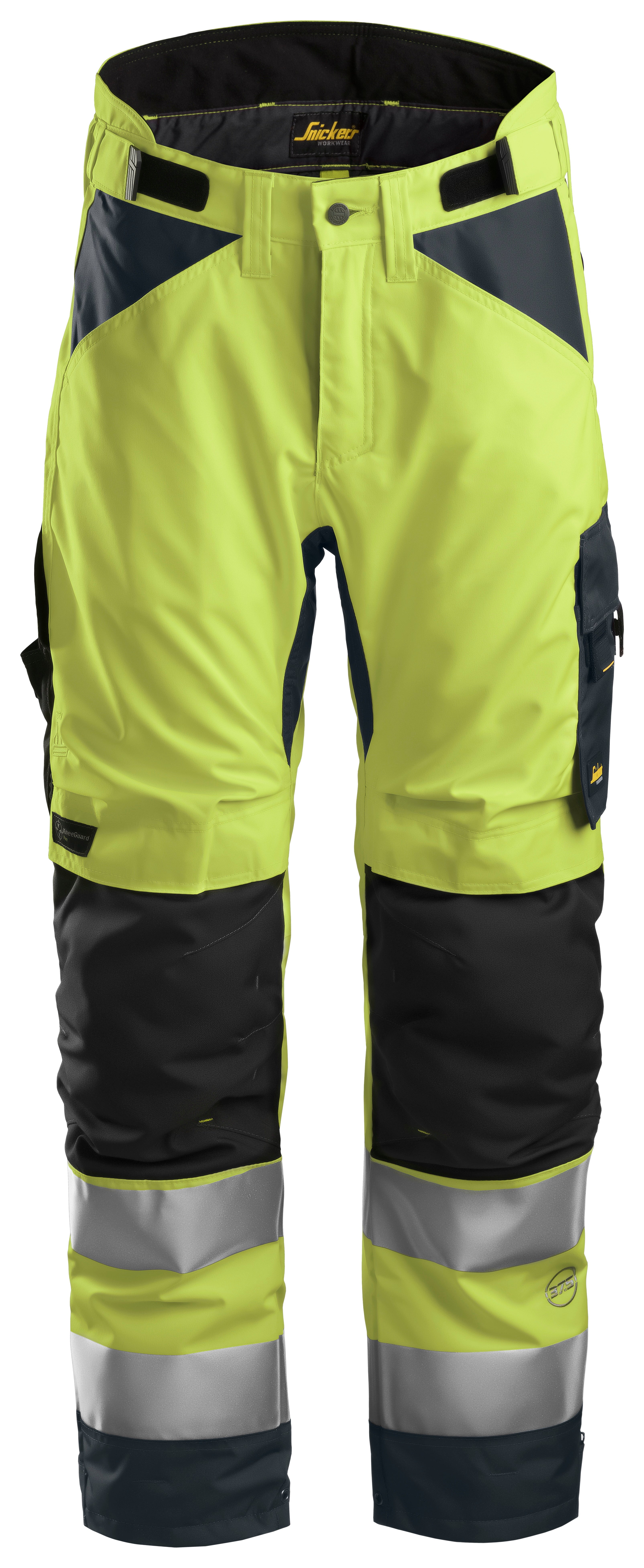 Snickers 6639 AllroundWork, High-Vis 37.5® Insulated Trousers+ Class 2