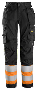 Snickers 6734 High-Vis, Class 1 Women's Stretch Trouser Holster Pockets