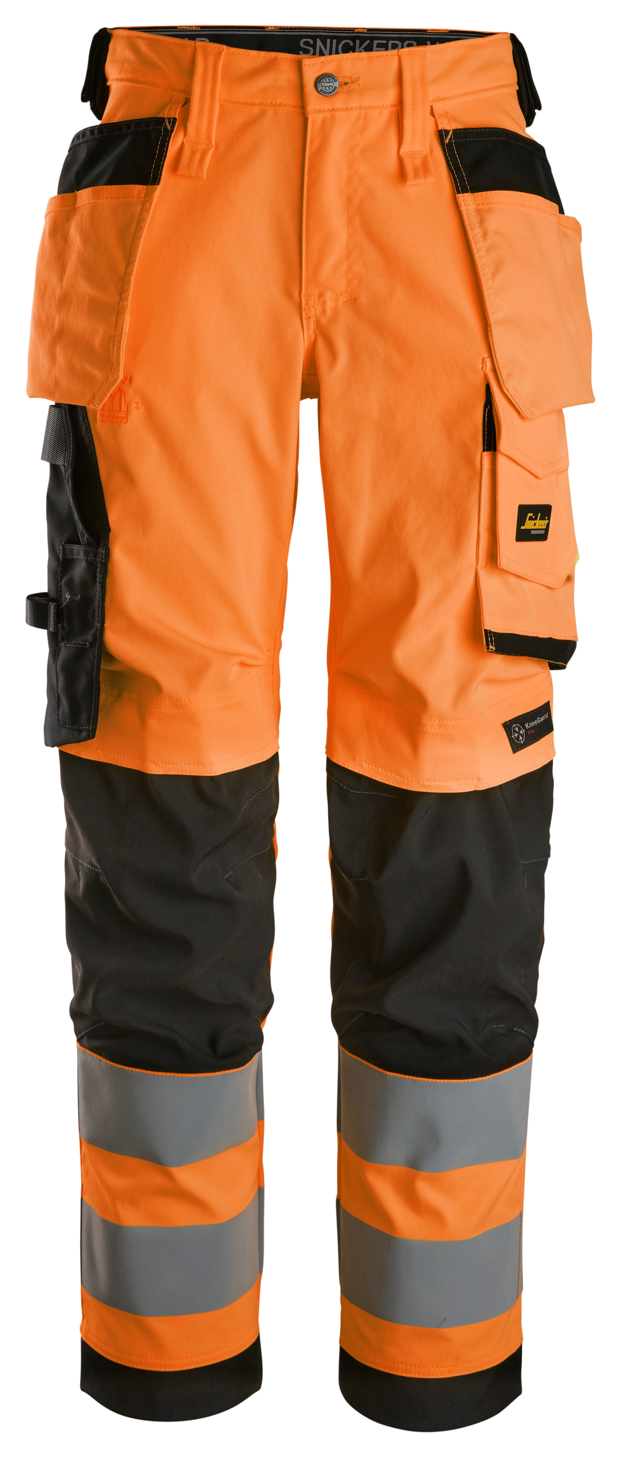 Snickers 6743 High-Vis Class 2 Women's Stretch Trousers Holster Pockets