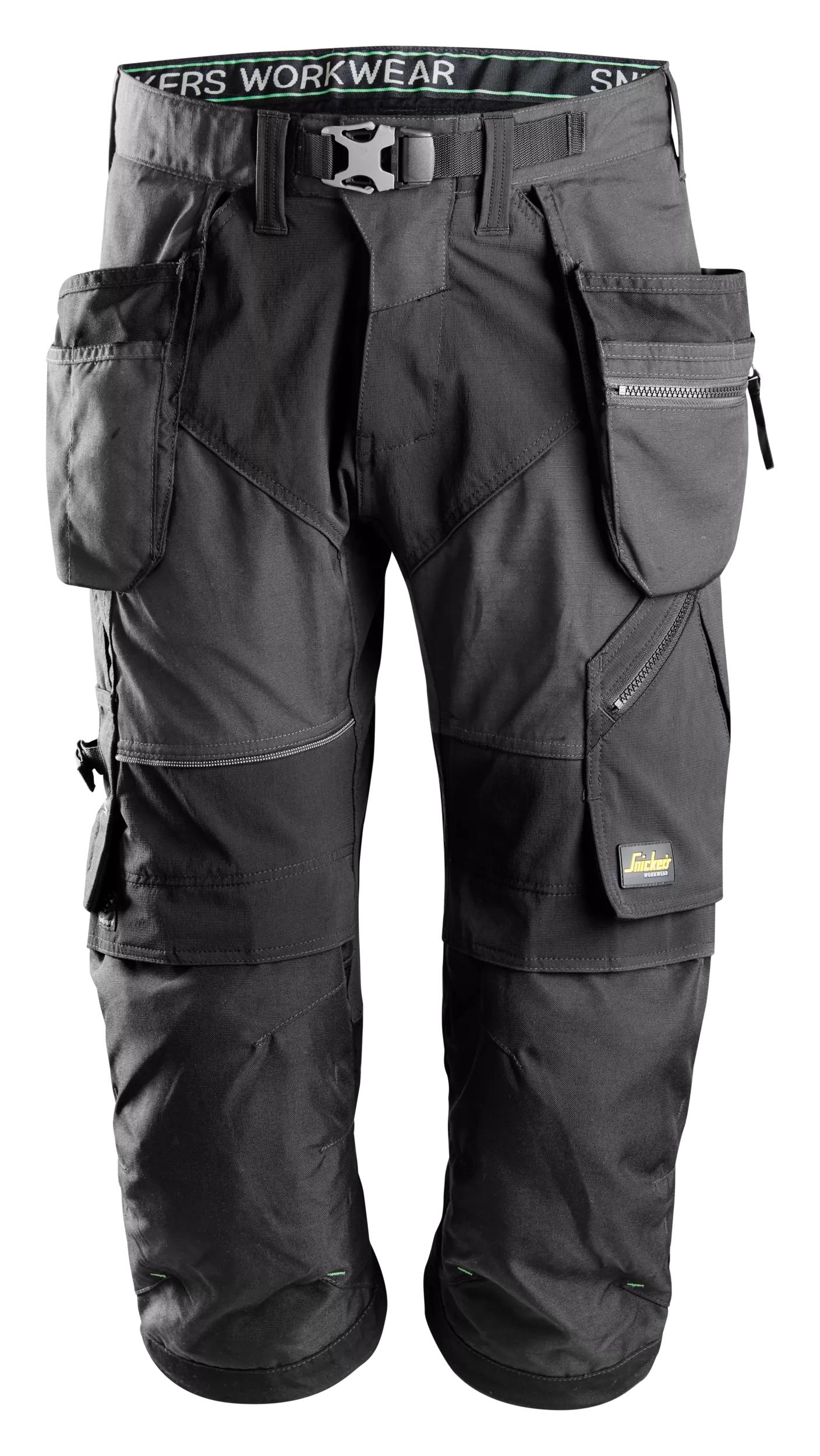 Snickers 6905 FlexiWork, Work Pirate Trousers+ Holster Pockets