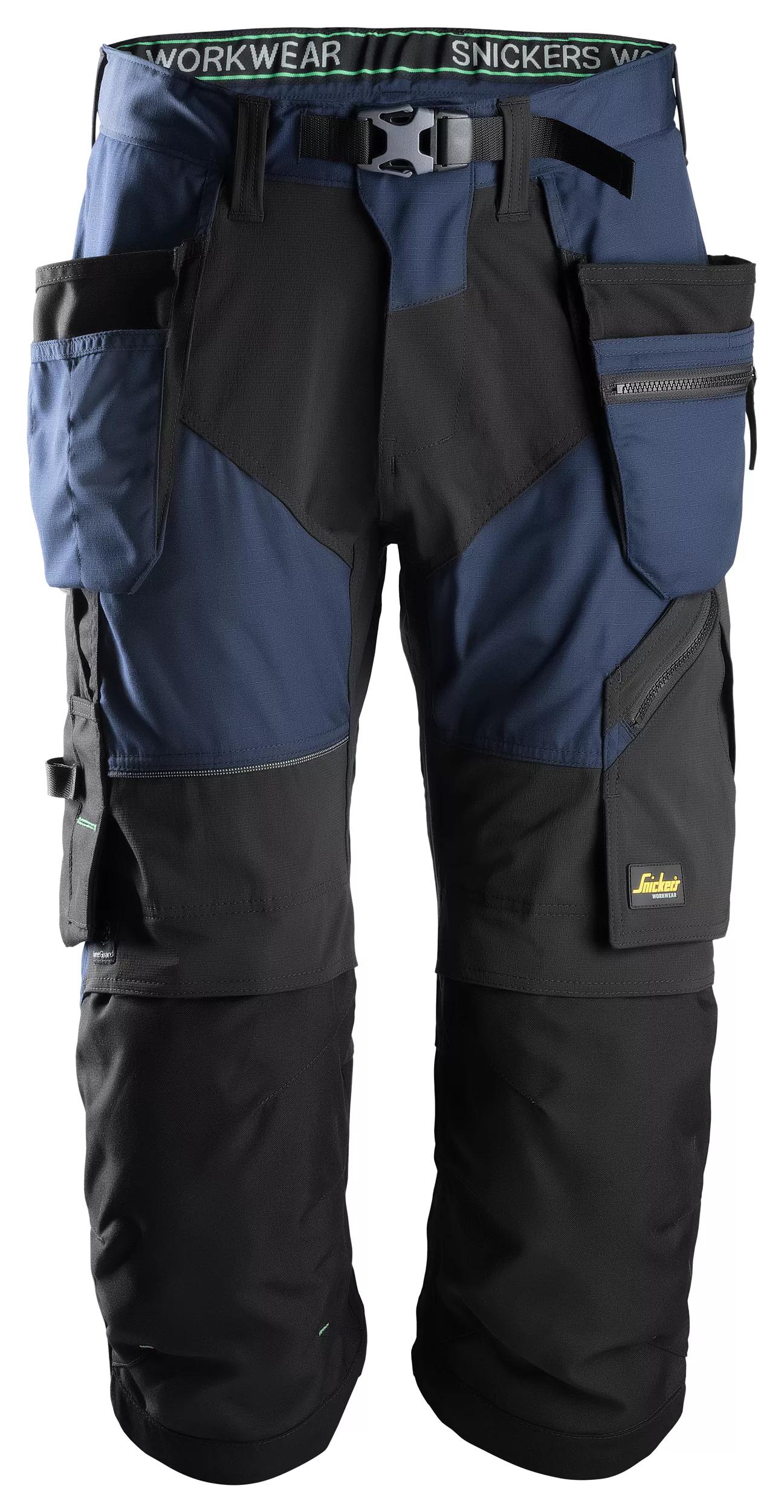 Snickers 6905 FlexiWork, Work Pirate Trousers+ Holster Pockets