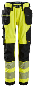 Snickers 6943 High-Vis Class 2 Stretch Work Trousers Holster Pockets