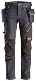 Snickers 6955 FlexiWork, Denim Work Trousers+ Holster Pockets