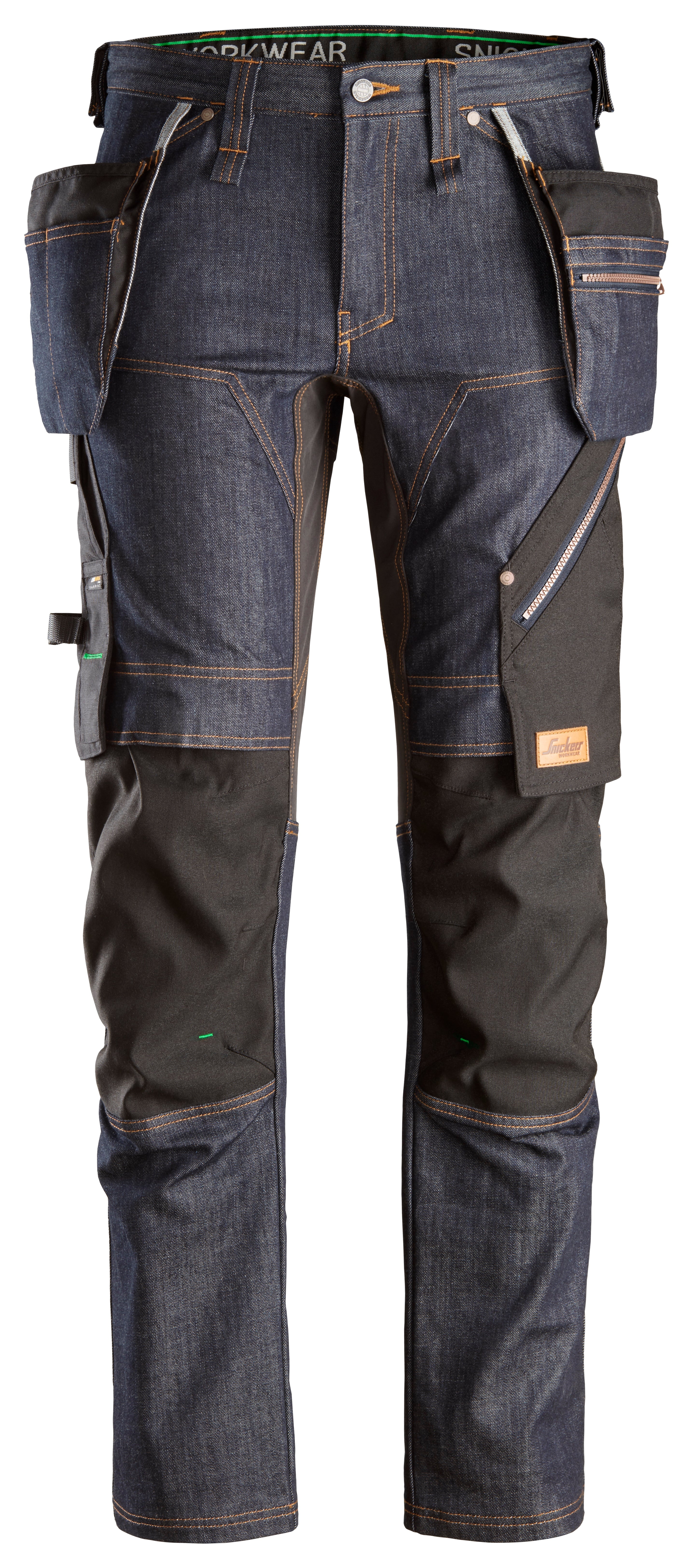 Snickers 6955 FlexiWork, Denim Work Trousers+ Holster Pockets