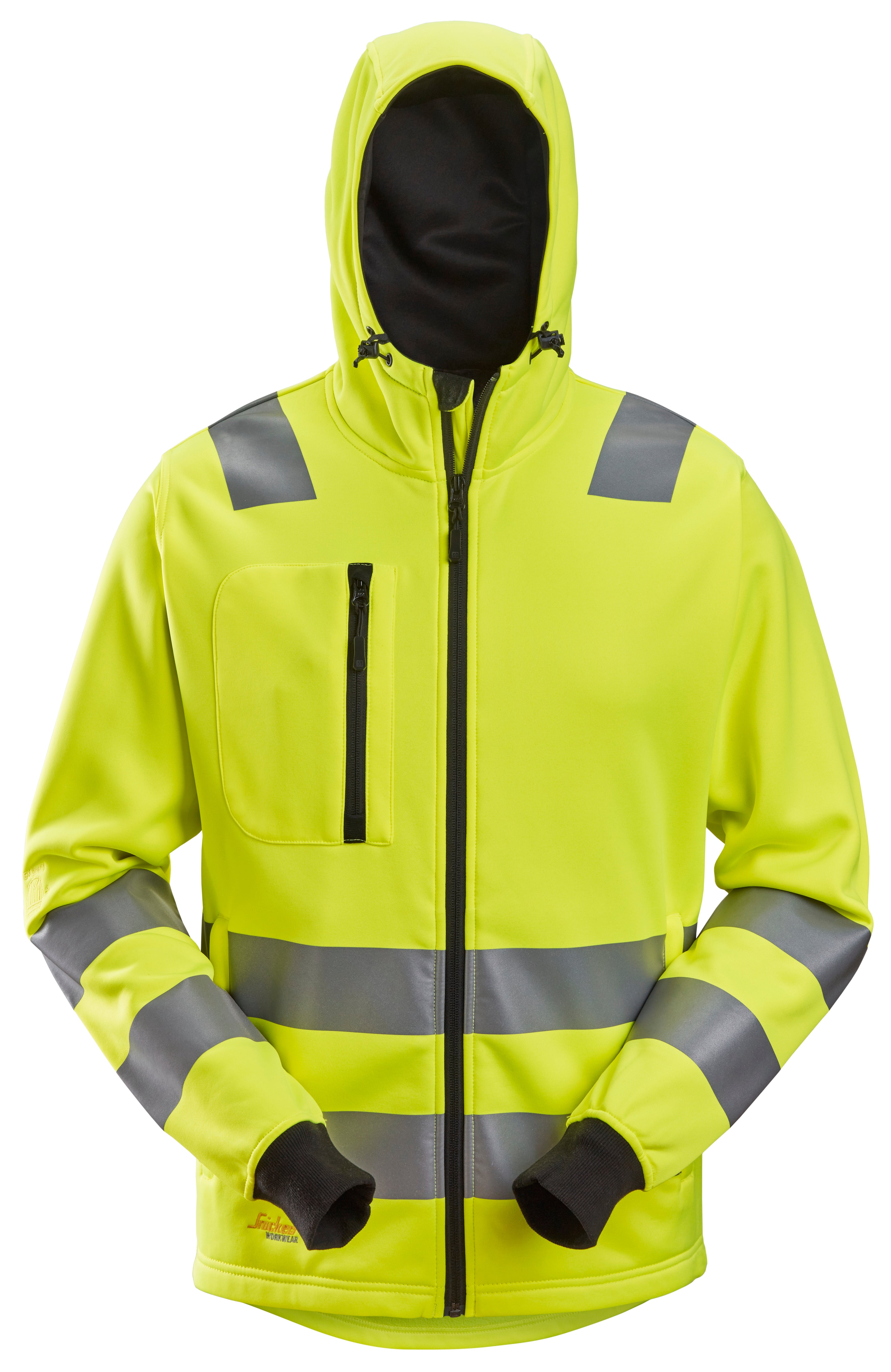 Snickers 8039 High-Vis Class 2/3 Full Zip Hoodie