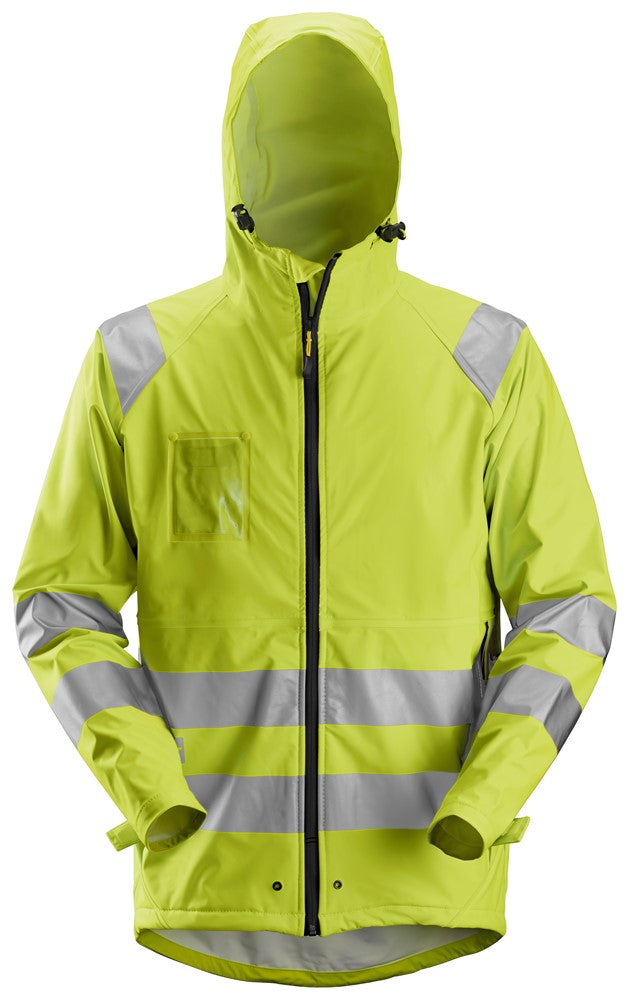 Snickers 8233 High-Vis PU Rain Jacket Class 3