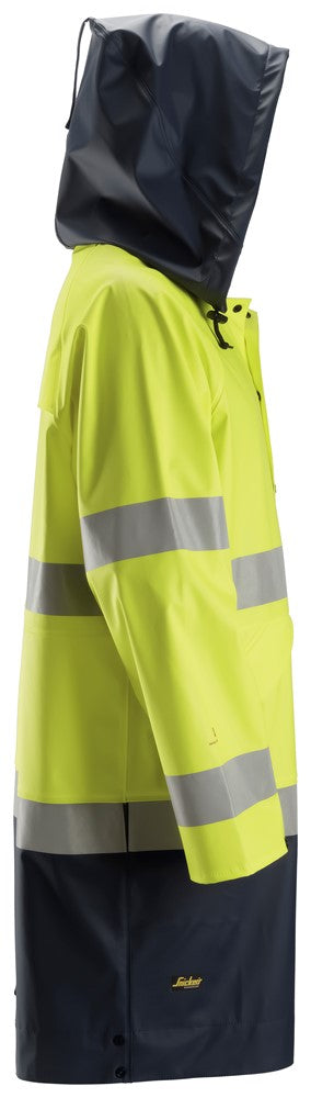 Snickers 8261 ProtecWork, Rain Jacket PU, High-Vis Class 3
