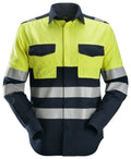Snickers 8560 ProtecWork, Long Sleeve Shirt, High-Vis Class 1