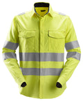 Snickers 8565 ProtecWork, Long Sleeve Welding Shirt, High-Vis Class 3