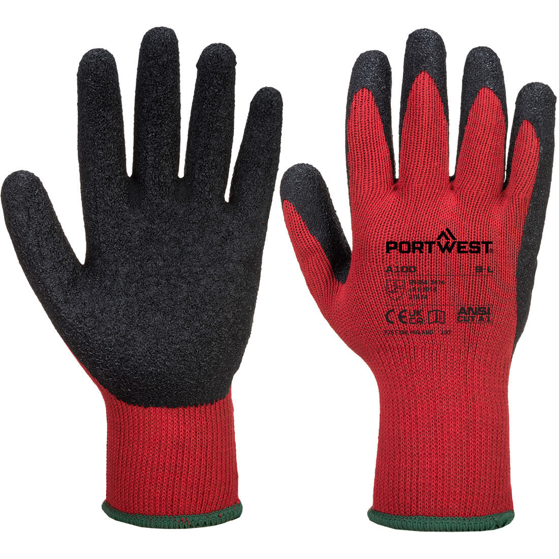 Portwest Grip 10 Latex Glove- Style A100