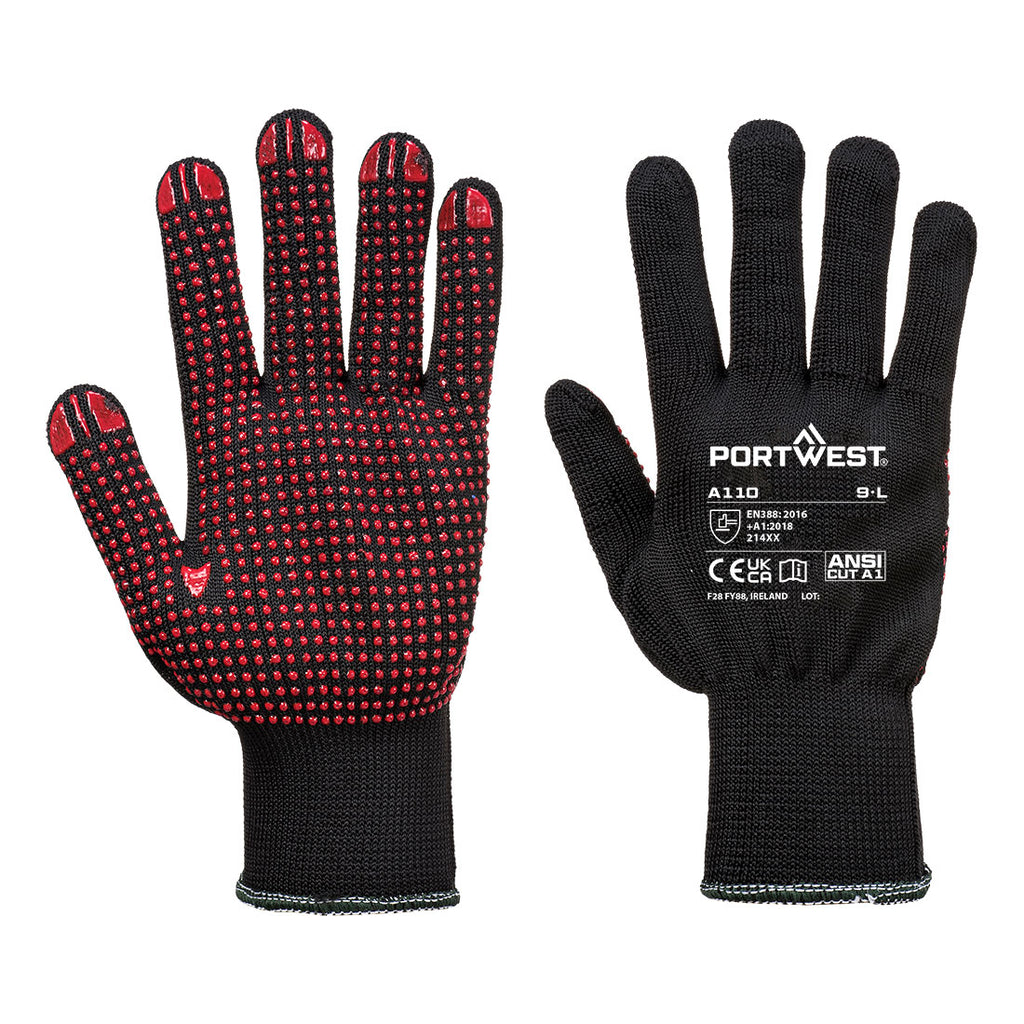 Portwest Grip  13 PVC Dotted Glove- Style A110